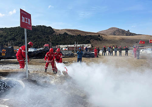 中國安能第二工程局四川涼山項(xiàng)目部開展防火、防汛、防地質(zhì)災(zāi)害綜合演練