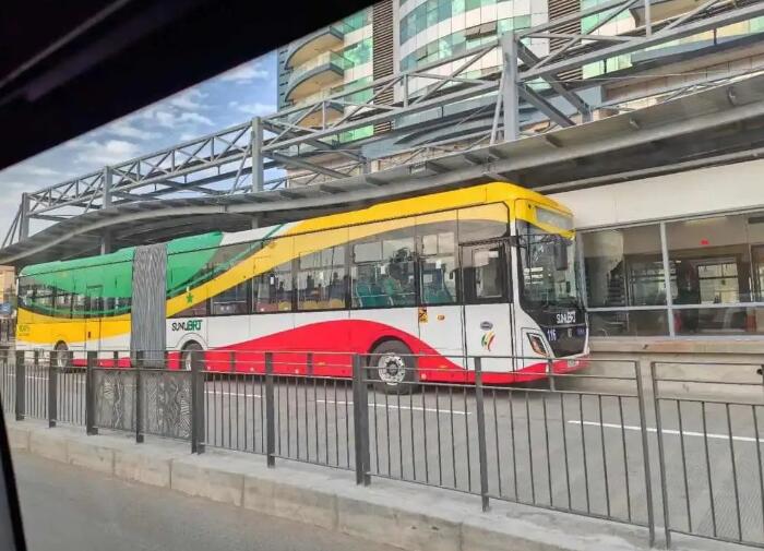 非洲首個純電動客車BRT項(xiàng)目正式通車