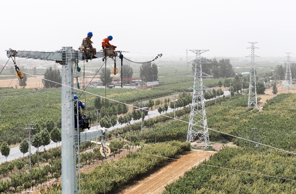 河北晉州：加快電網(wǎng)建設 確保迎峰度夏